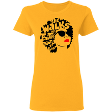 Load image into Gallery viewer, Walk By Faith Ladies' 5.3 oz. T-Shirt
