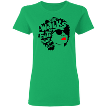 Load image into Gallery viewer, Walk By Faith Ladies' 5.3 oz. T-Shirt