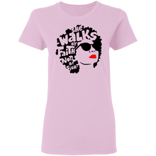 Load image into Gallery viewer, Walk By Faith Ladies' 5.3 oz. T-Shirt