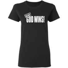 Load image into Gallery viewer, God Wins Ladies&#39; 5.3 oz. T-Shirt
