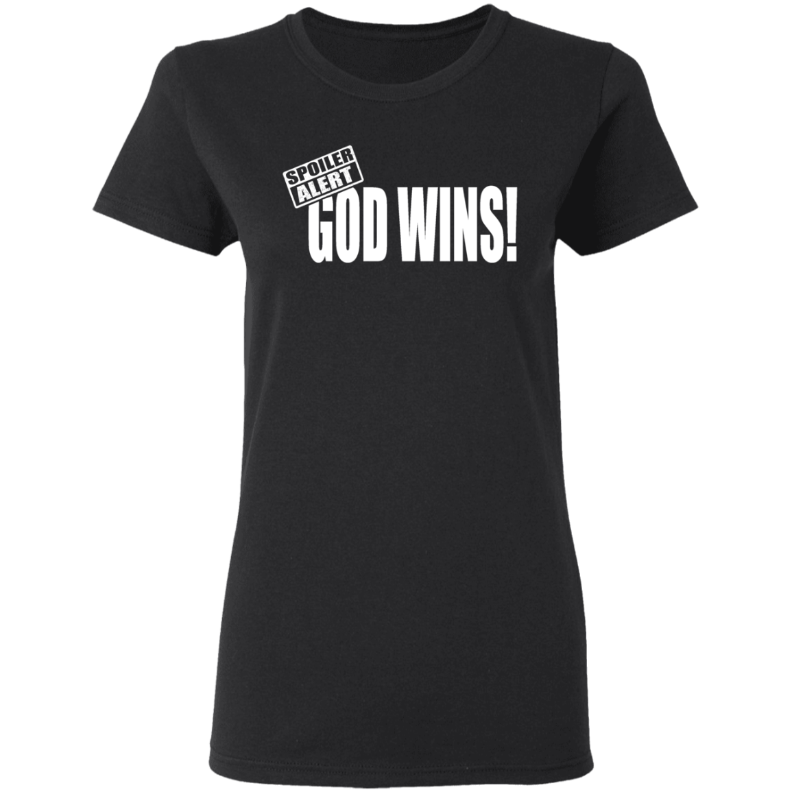 God Wins Ladies' 5.3 oz. T-Shirt