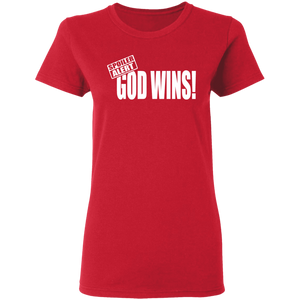 God Wins Ladies' 5.3 oz. T-Shirt