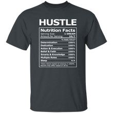 Load image into Gallery viewer, Nutritional Facts Hustle T-Shirt
