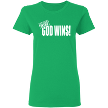 Load image into Gallery viewer, God Wins Ladies&#39; 5.3 oz. T-Shirt
