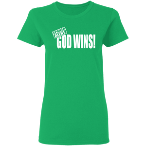 God Wins Ladies' 5.3 oz. T-Shirt