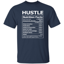 Load image into Gallery viewer, Nutritional Facts Hustle T-Shirt
