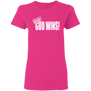 God Wins Ladies' 5.3 oz. T-Shirt