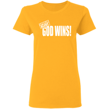 Load image into Gallery viewer, God Wins Ladies&#39; 5.3 oz. T-Shirt
