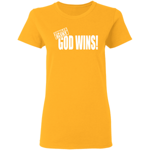 God Wins Ladies' 5.3 oz. T-Shirt