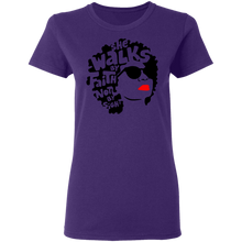 Load image into Gallery viewer, Walk By Faith Ladies&#39; 5.3 oz. T-Shirt
