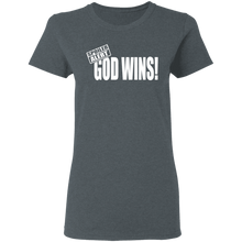 Load image into Gallery viewer, God Wins Ladies&#39; 5.3 oz. T-Shirt
