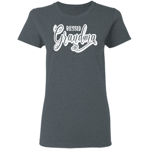 Blessed Grandma Ladies' 5.3 oz. T-Shirt