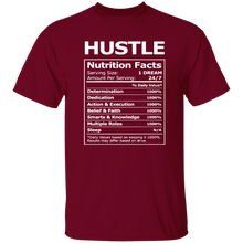 Load image into Gallery viewer, Nutritional Facts Hustle T-Shirt
