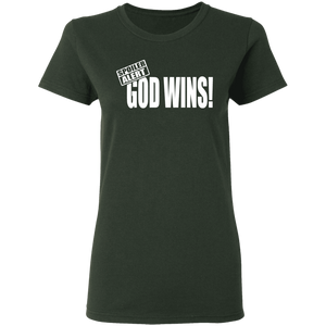 God Wins Ladies' 5.3 oz. T-Shirt