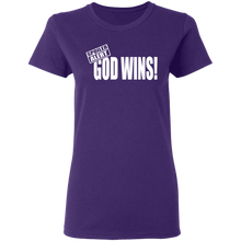 Load image into Gallery viewer, God Wins Ladies&#39; 5.3 oz. T-Shirt
