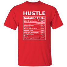 Load image into Gallery viewer, Nutritional Facts Hustle T-Shirt
