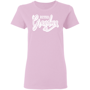 Blessed Grandma Ladies' 5.3 oz. T-Shirt