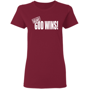 God Wins Ladies' 5.3 oz. T-Shirt