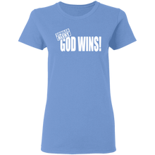 Load image into Gallery viewer, God Wins Ladies&#39; 5.3 oz. T-Shirt
