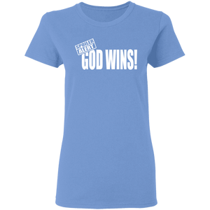 God Wins Ladies' 5.3 oz. T-Shirt