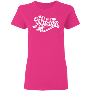 Blessed Mama Ladies' 5.3 oz. T-Shirt