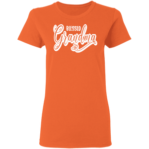 Blessed Grandma Ladies' 5.3 oz. T-Shirt