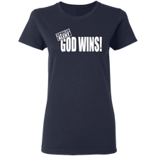 Load image into Gallery viewer, God Wins Ladies&#39; 5.3 oz. T-Shirt
