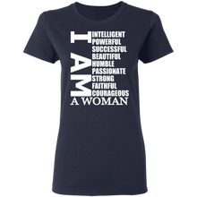 Load image into Gallery viewer, I Am Ladies&#39; 5.3 oz. T-Shirt
